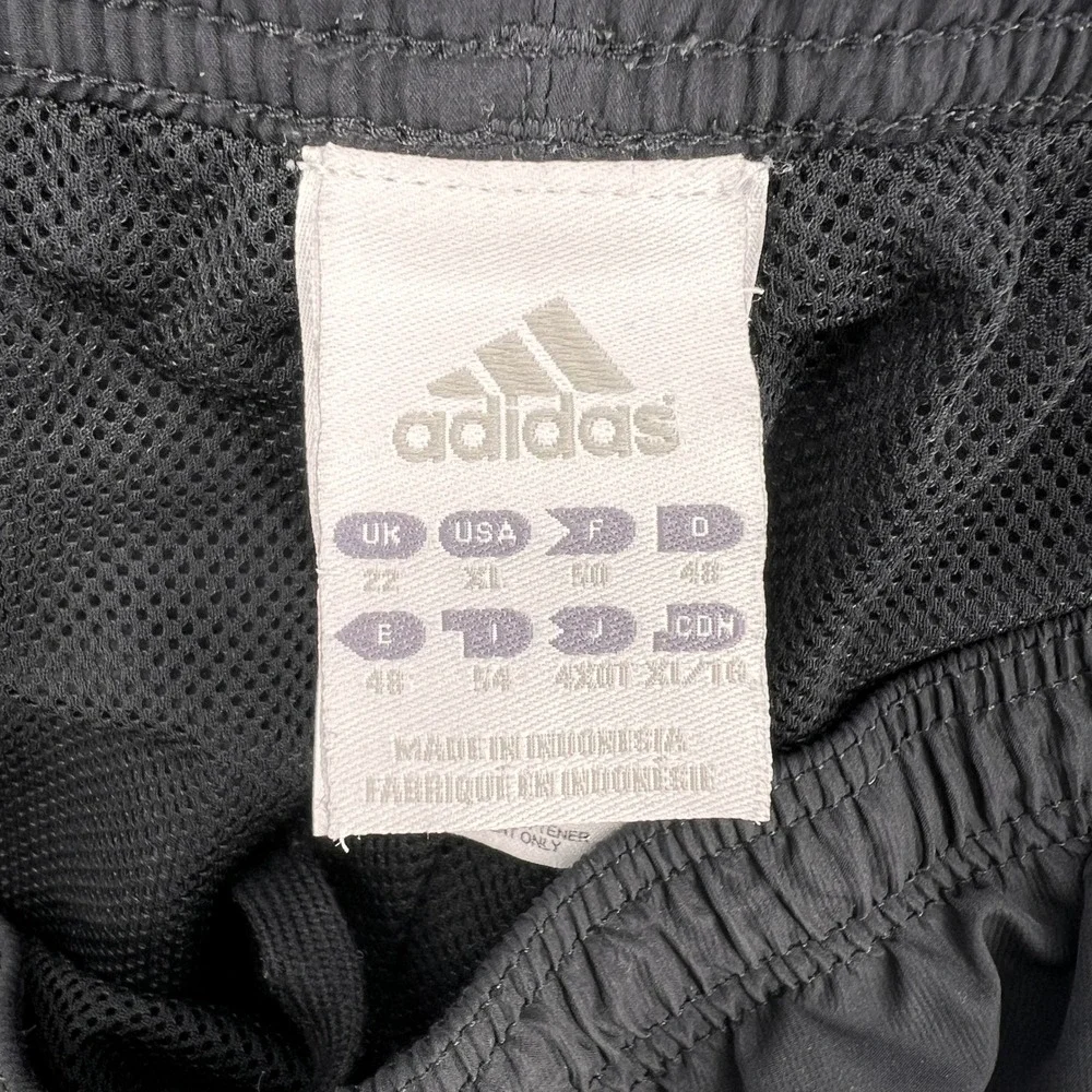 Adidas Three Stripe Track Pants Men XL Black White Athletic Soccer Y2K Blokecore